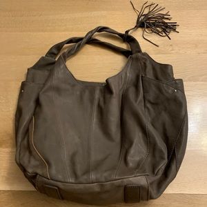 Hobo the original taupe leather bag